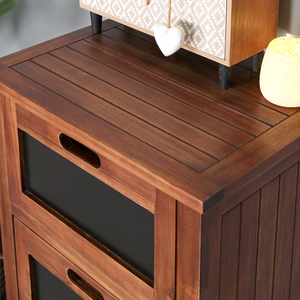 Meuble de rangement de cuisine convertible en bois massif, grand comptoir, anti-poussière, scellé, pour vaisselle, meubles de salon - Product Image 6