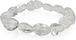 Crystal <b>bracelet</b> Clear Crystal quartz Tumbled <b>Bracelet</b> <b>Beads</b> 8mm Stone Crystal Gemstone Fashion Jewelry <b>Men</b> and - Product Image 2