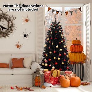 Albero di Natale Artificiale da 6/7/8 Piedi con Suoni Spettrali e 6 Modalità di Illuminazione per Decorazioni di Halloween - Product Image 2