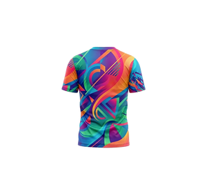 T-shirt sportif personnalisé avec logo frontal par sublimation, polyester, séchage rapide, pour hommes et femmes, vêtements de sport, fitness, course à pied - Product Image 3