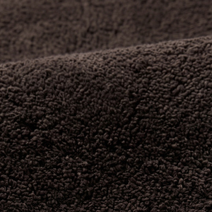 Tapis d'intérieur en laine marron foncé, tufté à la main, antidérapant, à poils moyens, texturé, avec envers en coton et silicone, pour chambre à coucher - Product Image 6