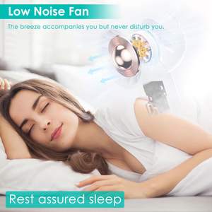 Portable Rechargeable Personal <b>Fan</b> with 3 Speeds <b>Quiet</b> <b>Desk</b> Phone Holder and Removable Base Handheld Pocket <b>Fan</b> - Product Image 3