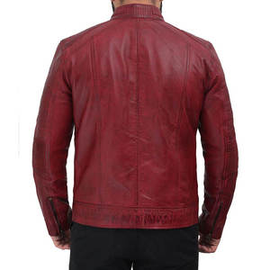<b>SMART</b> SHINE ENTERPRISES <b>Men</b> High Quality Leather <b>Jacket</b> Soft Durable Comfortable Full Zip Breathable Quick Dry Winter Classic - Product Image 4