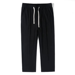 Pantalon Baggy Homme en Denim Coton Épais avec Coutures Contrastantes, Coupe Droite Décontractée, Style Skater, avec Poches, Type Jogger - Product Image 1