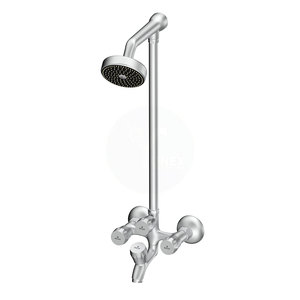 ชุดอุปกรณ์อาบน้ำพร้อมฝักบัวเรนชาวเวอร์ขนาดใหญ่ ระบบควบคุมแบบผสมสองทาง และโครเมียมผิวเรียบ ผลิตสำหรับห้องน้ำ ราคาประหยัด - Product Image 1