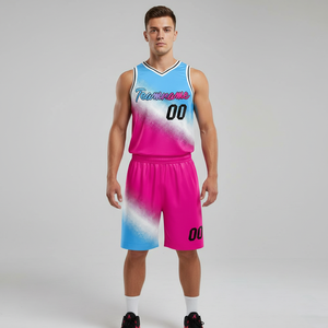 Basketball Club Uniform Wholesale OEM Manufacturer Custom Logo Embroidery Sublimated Basketball Kit Private <b>Label</b> Supplier - Product Image 1