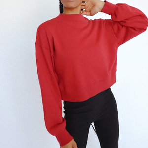 Women Mock Neck Sweatshirt Daily Wear Loose Fit Style - Product Image 3