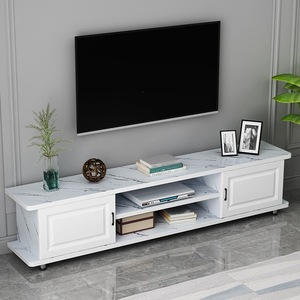 Moderno Mueble para TV de Lujo con Madera Sólida de Dos Tonos y Estante Central Abierto para Sala de Estar, Dormitorio, Apartamento, Hotel - Product Image 2