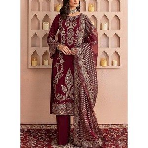 Shalwar Kameez en coton pour femmes, style traditionnel pakistanais, pour tous les jours et les fêtes, tissu doux et respirant, coupe ample, vêtements modestes. - Product Image 2