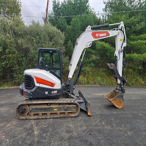 Mini-excavatrice Bobcat E88, excavatrice compacte hydraulique sur chenilles avec godet pour la construction de routes et l'agriculture, prix avantageux - Product Image 5