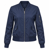 Veste bomber matelassée pour femme, style décontracté, en coton, service OEM, conception personnalisée, meilleure vente 2026, matière confortable et respirante
