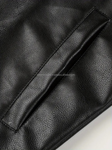 Última moda chaqueta de cuero genuino de ajuste regular para hombres Chaqueta de cuero de diseño premium de calidad superior para hombres - Product Image 2