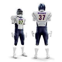 Uniforme de Fútbol Americano para Adultos y Jóvenes, Último Modelo, 100% Poliéster, Colores y Logotipo Personalizables, Todas las Tallas, Precio Económico
