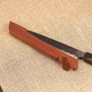 Couteau de chef en acier Damas de style japonais, manche en bois de rose, couteau de cuisine professionnel, OEM ODM - Product Image 4