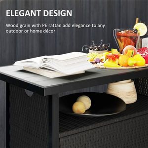 Armadio in Rattan Elegante e Resistente, Armadietti per un'Efficiente Organizzazione di Casa o Ufficio - Product Image 2