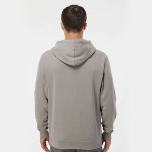 Sudadera con Capucha Extra Grande para Hombre, Color Gris Topo, 100% Algodón Felpa, con Bolsillo Canguro, Estilo Urbano Ecológico Personalizado - Product Image 3