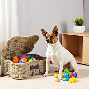 Handwoven Eco-friendly Seagrass Bins Storage Organizer Bone Shape <b>Basket</b> Bin Box <b>with</b> <b>Lid</b> for Pet Toys from Vietnam - Product Image 4