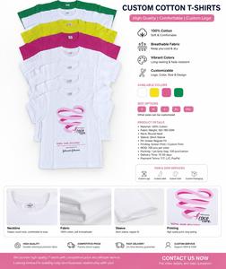 T-shirt unisexe en coton Race for Cure, col rond, manches courtes, écologique, respirant, blanc, logo rose, promotionnel, pour événements de marche et de course - Product Image 2