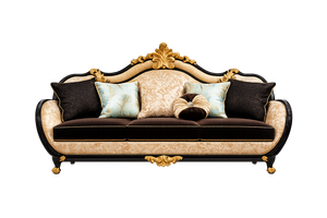 Sofá Barroco de Estilo Europeo para 8 Personas con Juego de Mesa, Sofá Real Tallado a Mano, Fabricante y Exportador de Muebles para Hogares en EE. UU. - Product Image 3