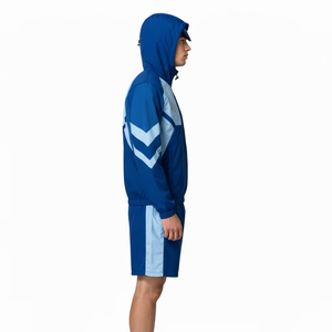 <b>Men</b> Tailored <b>Summer</b> Tracksuit Set Polyester Zipper Short <b>Jacket</b> & Jogger 2 Piece Suit Plus Size Custom OEM Wholesale Sportswear - Product Image 2