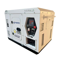 Générateur Diesel Super Silencieux 5kVA 8kVA 10kVA 12kVA 15kVA Portable à Refroidissement par Air pour Alimentation de Secours Domestique avec ATS Nouveau Design