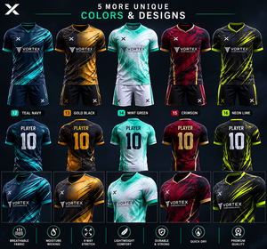 X Sports City Comfortable Breathable Fabric Adult Size Soccer Uniform 100% High Quality Regular Fit Short Sleeve Printed - Product Image 5