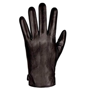 2023Premium High Quality Sheep <b>Skin</b> Material Wholesale Full Finger Coverage Fashion Leather Gloves for Men - Product Image 2
