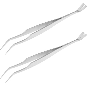 Pinzas para Quitar Garrapatas de Mascotas, 5.5 Pulgadas, Acero Inoxidable, 2 en 1, Herramientas para Quitar Garrapatas de Animales, OEM, Juego de Pinzas para Quitar Garrapatas - Product Image 1
