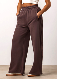 Survêtement sportif léger et confortable pour femme, grande taille, marron, avec coutures rehaussées, idéal pour l'hiver, personnalisable avec logo - Product Image 5