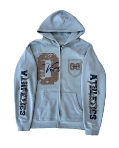 เสื้อฮู้ดดี้ทรงโอเวอร์ไซส์ ยูนิเซ็กซ์ หนัก 500 กรัม ผ้าฝรั่งเศสเนื้อหนา ซักย้อมแบบแอซิดวอช ทรงขาบาน ผ้าโพลีเอสเตอร์/คอตตอน/ผ้าฟลีซ ป้องกันขนร่วง แห้งเร็ว - Product Image 1