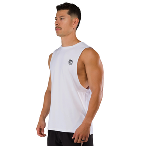 Débardeur blanc sans manches pour homme, léger, pour la gym, l'entraînement musculaire, le fitness, le sport, OEM en gros - Product Image 2