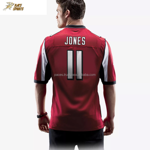 Camiseta de fútbol americano de nuevo estilo, transpirable, de talla grande, logotipo privado personalizado, corta, alta demanda, nuevo aspecto, hecho en Pakistán - Product Image 2