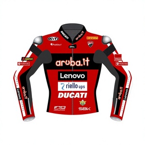 Nicolo Bulega WSBK MotoCP Cowhide/Kangaroo Leather Track Riding/Racing Made To Measure Hump <b>Mens</b> <b>Biker</b> <b>Jacket</b>/Chaqueta CE - Product Image 1