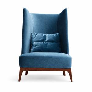 Fauteuil lounge à dossier haut Labus – Fauteuil d'appoint moderne et luxueux pour hôtel et salon |   Chaise design à dossier haut - Product Image 3