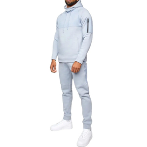 Ensemble décontracté deux pièces pour femme, style vintage européen et américain, sweat à capuche et pantalon de sport pour l'automne et l'hiver - Product Image 1