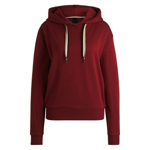 Ensemble de survêtement à capuche de couleur unie rouge foncé Gym Activewear Survêtements pour femmes - Product Image 4