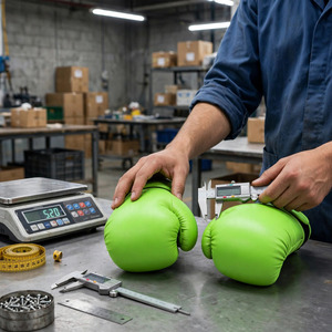 Wholesale Driftwear Impex High Quality Neon Green Boxing Gloves 10oz 12oz 14oz 16oz Custom Color Logo <b>Synthetic</b> <b>Leather</b> - Product Image 5