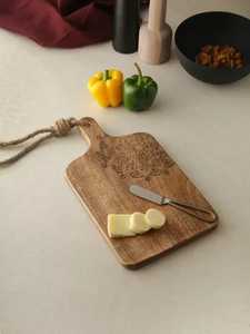 Grande planche à découper en bois pour fromage, durable, pour la préparation des aliments, la cuisine, la salle à manger et les réceptions à domicile - Product Image 2