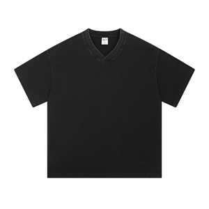 Hot Sale <b>V</b> <b>Neck</b> Regular <b>T</b>-<b>shirt</b> Men's 100% Cotton Custom logo Printing High Quality <b>Oversized</b> Formal Blank Plain <b>T</b>-<b>shirt</b> quickly - Product Image 4