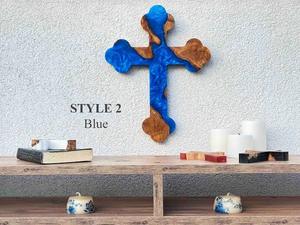 <b>Wall</b> hanging new top seller cross sign christian wooden and resin epoxy handmade <b>wall</b> <b>decor</b> - Product Image 2