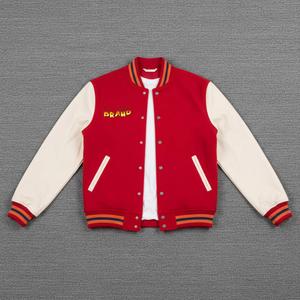 Custom Chenille Patches Boxy Fit Oversize <b>Corduroy</b> Varsity <b>Jacket</b> for Men - Product Image 4