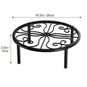 Nuevo Soporte para Plantas de Metal Resistente con Recubrimiento en Polvo, Moderno y Rústico, para Interiores y Exteriores - Product Image 6