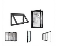 Fenêtre à battant moderne en alliage d'aluminium, verre teinté insonorisé, acier inoxydable, pour chambre et extérieur, à économie d'énergie