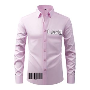 เสื้อเชิ้ตผู้ชาย แขนยาว ติดกระดุม สำหรับธุรกิจและลำลอง แบบเรียบ สีพื้น มีปก  รับสกรีนโลโก้และออกแบบได้ - Product Image 6