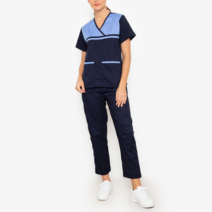 Conjunto de Uniforme Médico para Mujer 2026, Manga Corta, Diseño Moderno con Cierre, para Enfermería, Medicina, Odontología y Laboratorio - Product Image 1