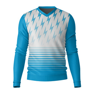 Service OEM personnalisé, sous-vêtements pour hommes à col en V, manches longues, t-shirts respirants, écologiques, en coton et élasthanne, séchage rapide - Product Image 3