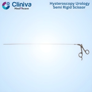 Tijeras Semirrígidas para Histeroscopia y Urología 5FR 40cm, Instrumentos Quirúrgicos Reutilizables de Alta Calidad, Juego de Instrumentos Cliniva Manual - Product Image 2
