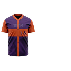 Camiseta de Béisbol Negra para Hombre, Manga Corta, Cierre de Botones, Nombre del Equipo, Ropa Deportiva, Logotipo Personalizado, Uniforme - Product Image 6