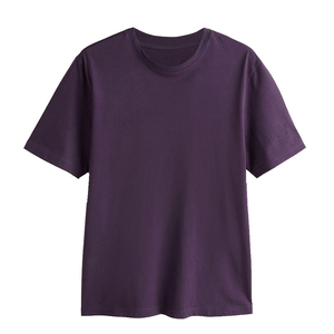 T-shirt Homme Oversize Manches Courtes Couleur Unie Col Rond Style Décontracté 100% Coton Jersey Tricoté Design Uni Respirant - Product Image 4