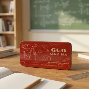Most Selling Vikas GEO MAXIMA Geometry <b>Box</b> Durable <b>Metal</b> Case Geometry <b>Tool</b> Kit with Essential Mathematical Instruments - Product Image 1